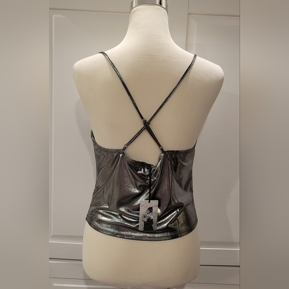 Metallic Corset Top by Designer Sincerely Jules Size L Sexy, Party - Picture 4 of 8